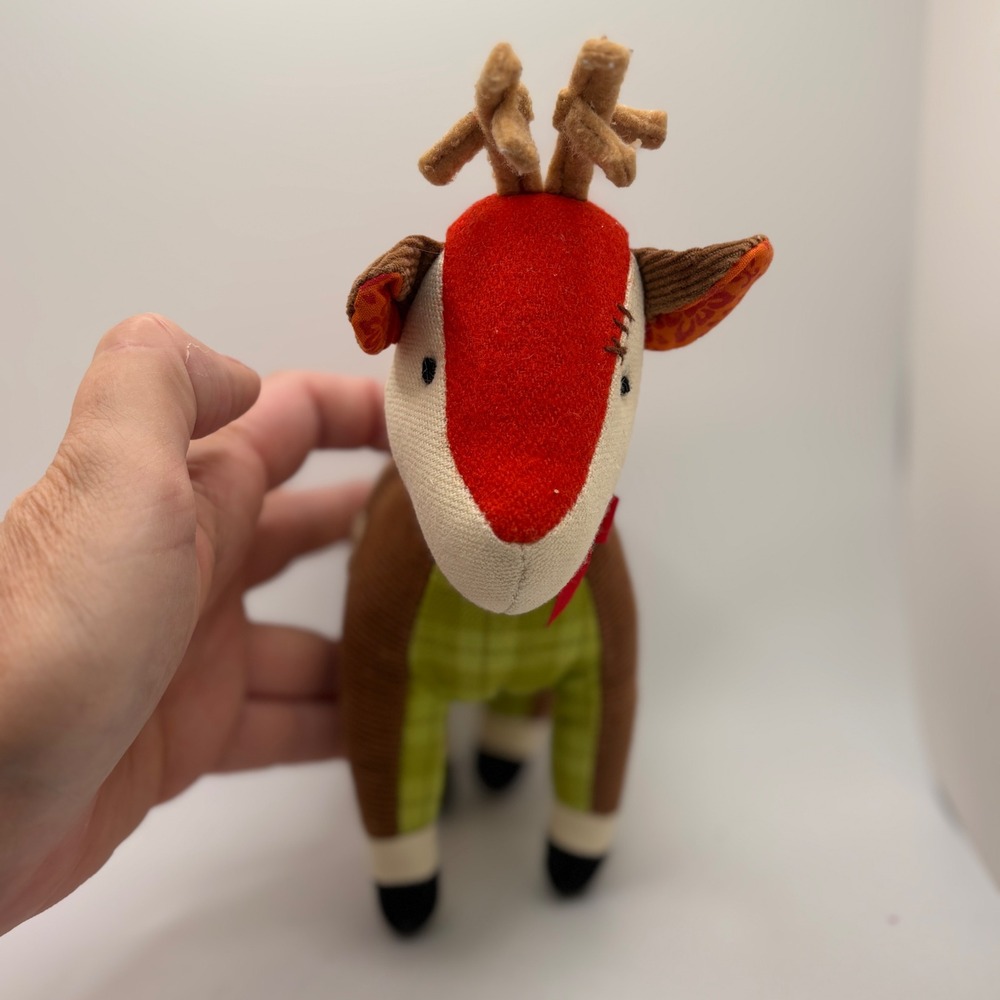 Starbucks Reindeer Plush Stuffed Animal Christmas‎ Holiday Red Green Brown - Picture 4 of 10